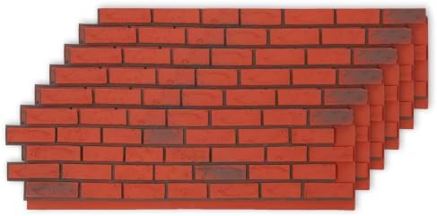 Faux Stone Wall Panels, 6 Pack PU Stone Veneer Panels, 44.9" L x 11.8" H x 1.2" by iPormis
