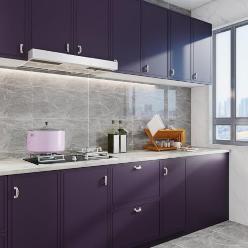 LACHEERY 160x24 Inch Matte Purple Peel and Stick Wallpaper - Image 2