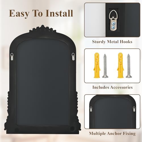 28"×40" Silver Arched Wall Mirror - Image 5