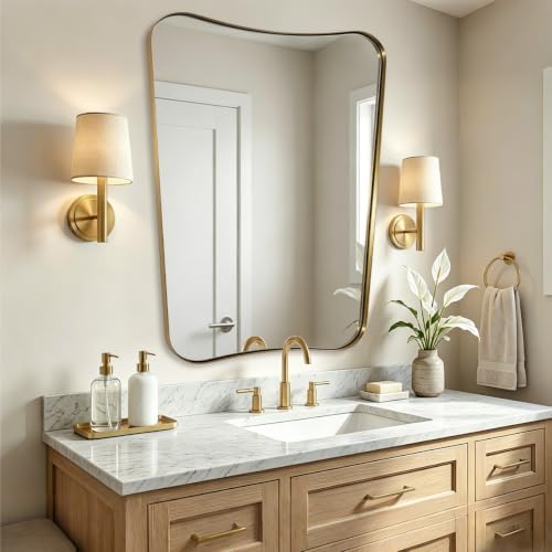 ANDY STAR Irregular 32"x40" Gold Mirrors - Image 6