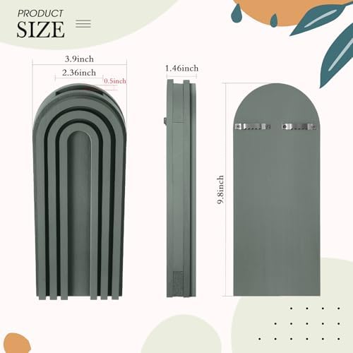 Ziliny 4 Pack Boho Wall Planters Wood Hanging Vases Indoor, Morandi Color - Image 2