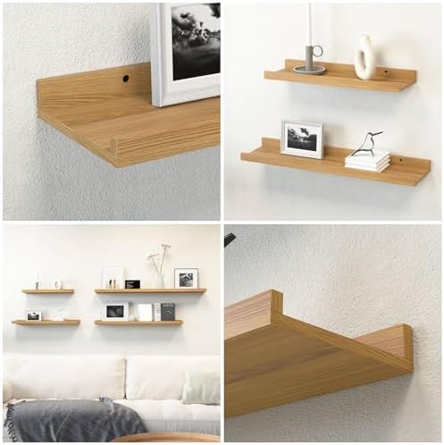 Boswillon Floating Shelves Set of 2, Small Wall Shelf - Image 4