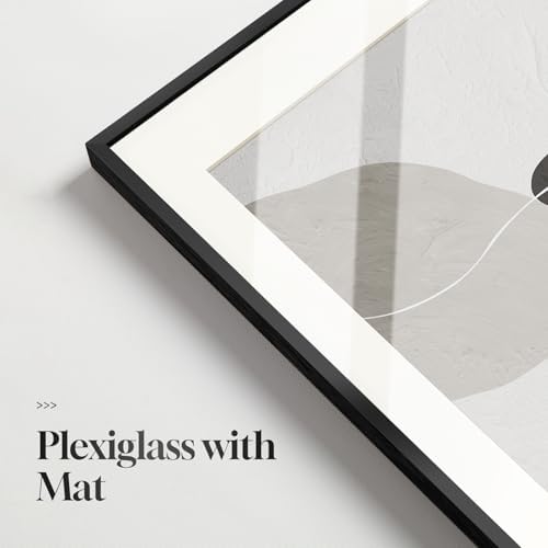Framed Black and White Modern Abstract Wall Art - Image 5