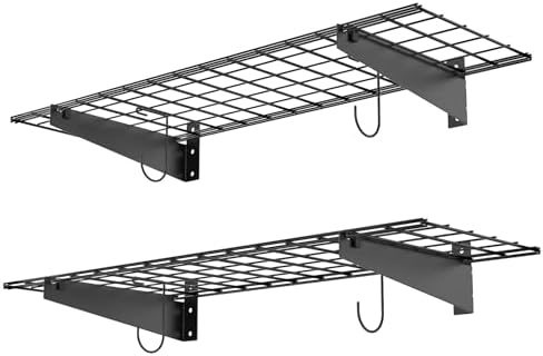 WALMANN 2-Pack Wall Mount Shelves, 45x15 in Wall Mounted Storage Shelves by WALMANN