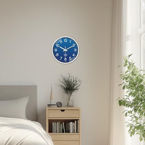 XNM 2 Pack Wall Clock 8 Inch Small Wall Clocks Battery Operated - Image 2