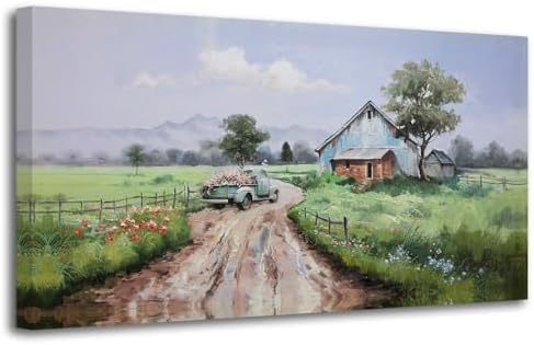 Arjun Landscape Wall Art Canvas Farmhouse Pictures Wall Decor - Image 2