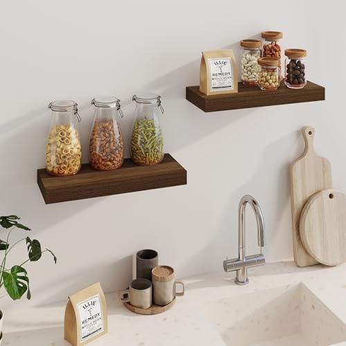 Fun Memories Floating Shelves for Wall, 20 Inch Floating Shelves Set of 2 - Image 4