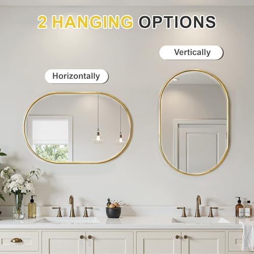 Oval Bathroom Mirror for Wall - Image 6