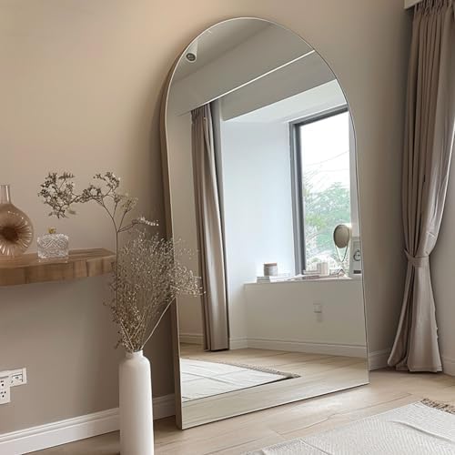 76''x34'' Arched Floor Mirror, Full Length Body Mirror - Image 2