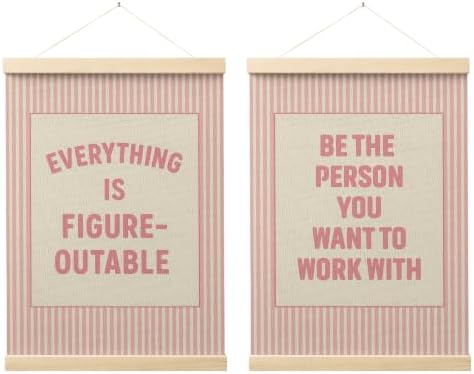 FGFK Positive Affirmations Wall Art Poster Hanger Frame 12x16 Inch by WelcometoFGFKhome
