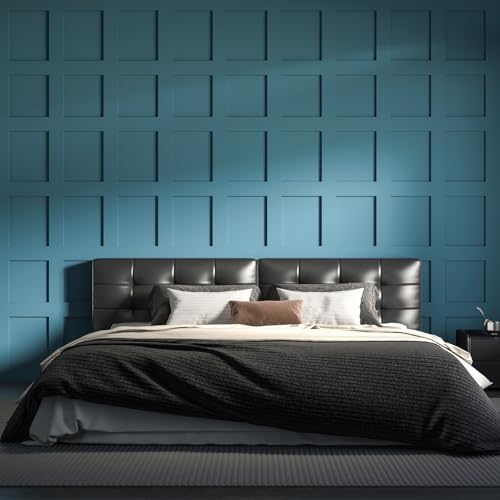 LONGKING Premade Board and Batten Wainscoting Kit, MDF Paintable Accent Wall - Image 6