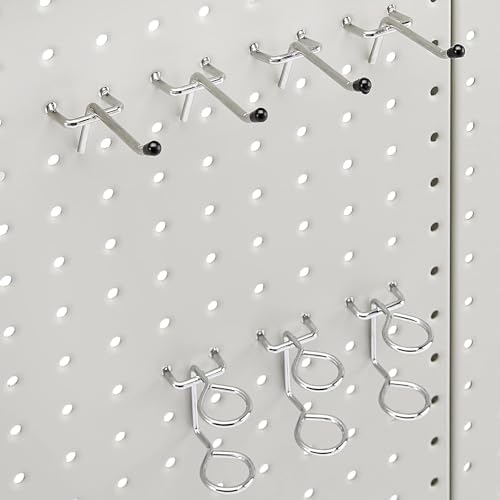 Amazon Basics Rectangular Metal Pegboard Wall Organizer, Tool Storage - Image 3