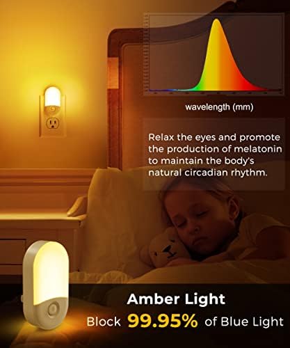 L LOHAS LED Amber Night Light, Night Lights Plug into Wall - Image 2