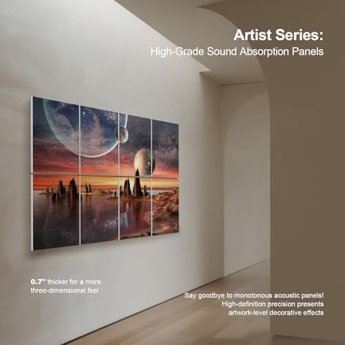 UMIACOUSTICS 8 Pcs 0.7Inch Thick Art Acoustic Panels Twice Thicker to other - Image 6