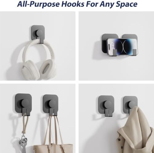 Aikzik 4 Pack Large Heavy Duty Wall Hooks - 26lb Max - Image 7