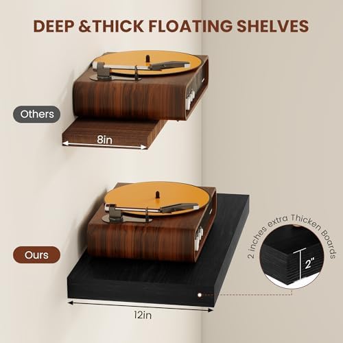 Vivelove Deep Floating Shelves 48x12” Set of 2 - Image 4