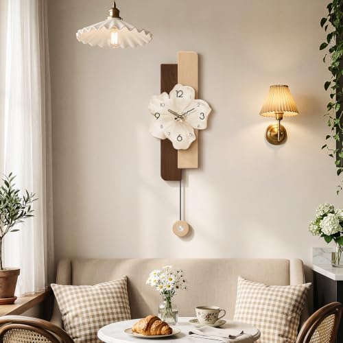 Flower Wall Clocks Battery Operated Decorative - Image 3