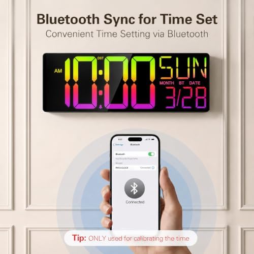 JALL 18" Large Digital Wall Clock - Image 6