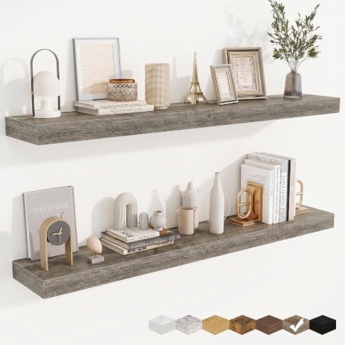 Floating Shelves for Wall, Wall Mounted Wood Shelves by Fuqing