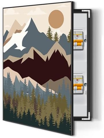 CroBlissful 19.7 x 27.6 Inches Breaker Box Decorative Cover Electric Meter Box by CroBlissful
