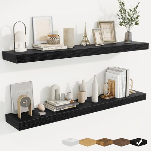 Floating Shelves for Wall, Wall Mounted Wood Shelves by Fuqing