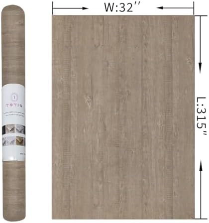 32x315in Extra Wide Light Wood Grain Wallpaper Peel and Stick Grey Oak Texture - Image 7