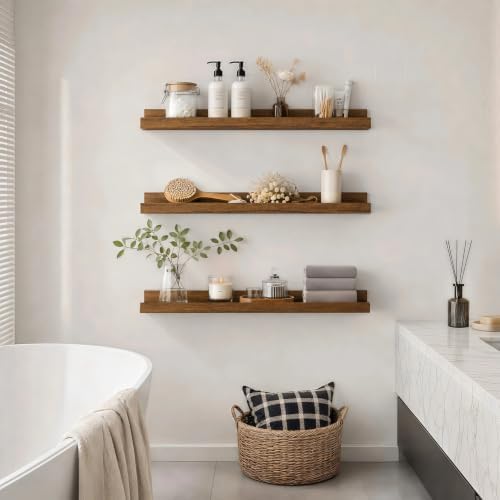 24inch Long Floating Shelves for Wall Decor, 5-Set Shelves - Image 2