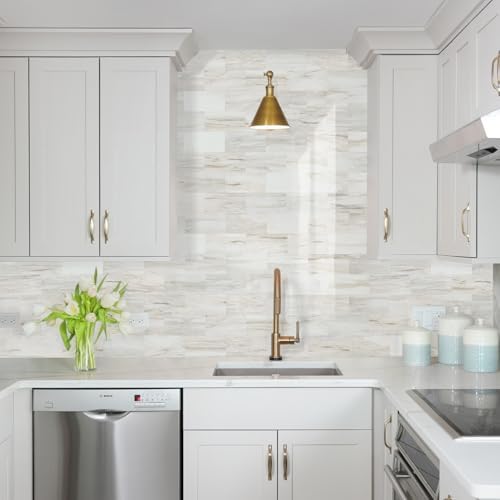 STICKGOO 1/3 Sheet Subway Tile Peel and Stick Backsplash, Seamless Design - Image 3