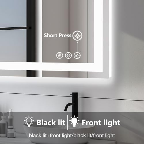 NEWBULIG 28"x36" LED Bathroom Mirror - Image 4