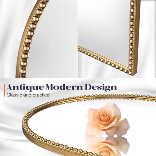 Arched Gold Antique Mirror - Image 4