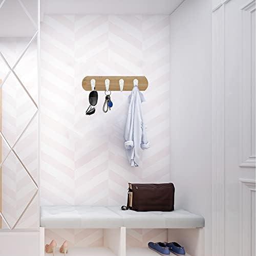IBosins 15PCS Coat Hooks Wall Mounted White Single Prong Robe Hook - Image 6