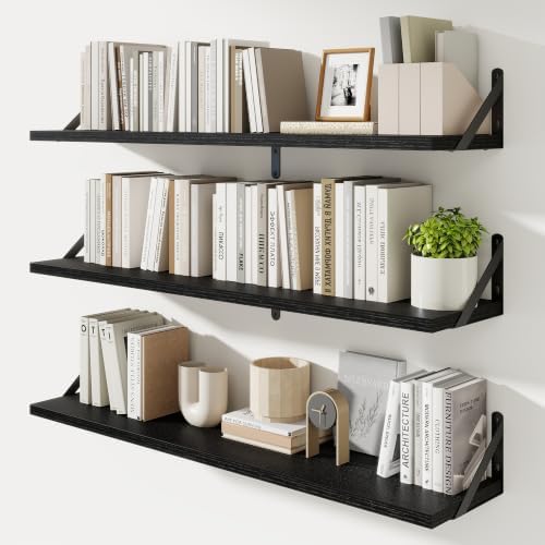Floating Shelves, 8 Inch Deep Rustic Book Shelf by KovaScapeHomeDecor