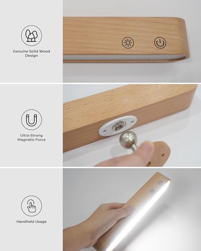 PopoIron 7500 mAh Rechargeable Wall Sconce, Battery Operated LED Wall Light - Image 5