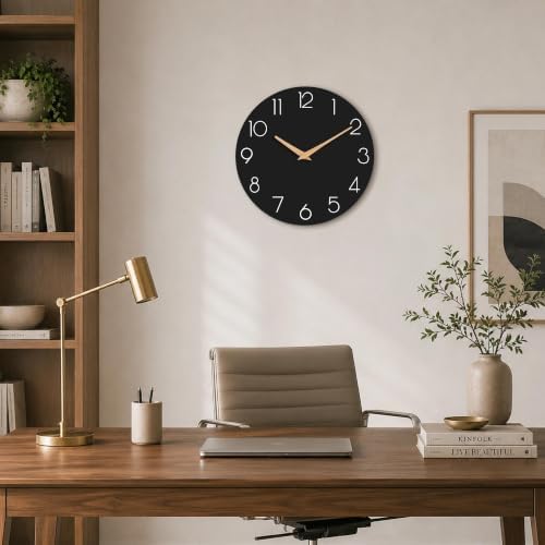cicininc 8 Inch Battery Operated Wall Clock, Silent Analog - Image 6