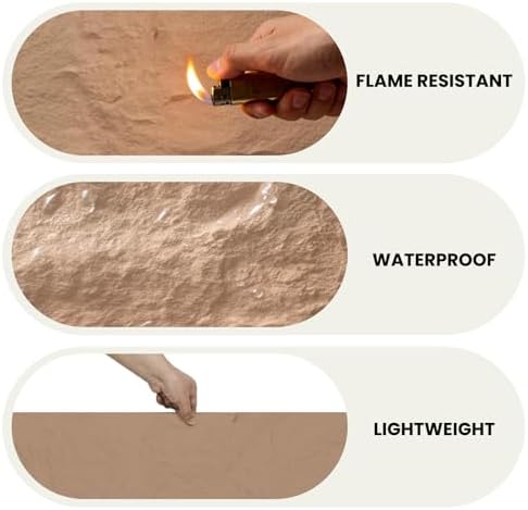 3D Faux Stone Wall Panels, Sandstone Yellow - Image 3