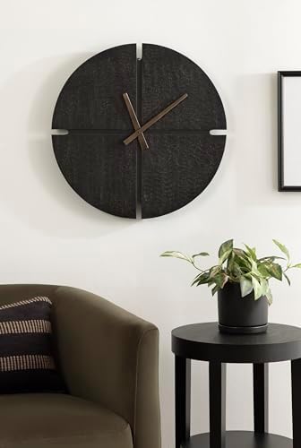 Kate and Laurel Nirav Modern Numberless Round Wall Clock, 22 Inch Diameter - Image 4
