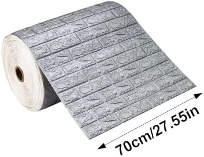 Waterproof Wall Panels 27.5" x 39.3" Faux Brick Wallpaper Peel and Stick Art - Image 2
