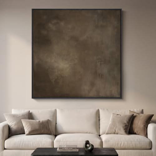 Extra Large Framed Neutral Brown Abstract Wall Art by Cuspin