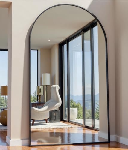 OGCAU Arched Full Length Mirror 76"x34" Large Floor Full Body Mirror by OGCAU