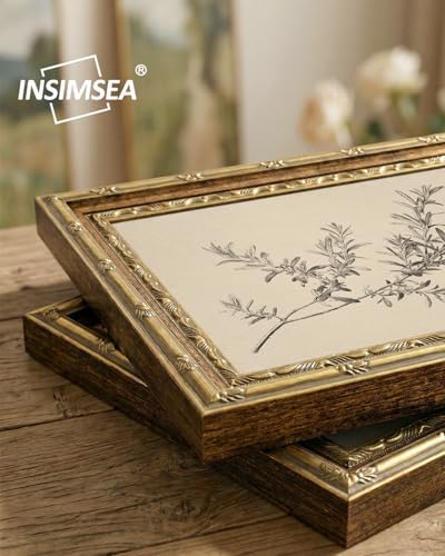 InSimSea Gold Framed Vintage Rosemary Botanical Wall Art, 13x16 Inch - Image 2