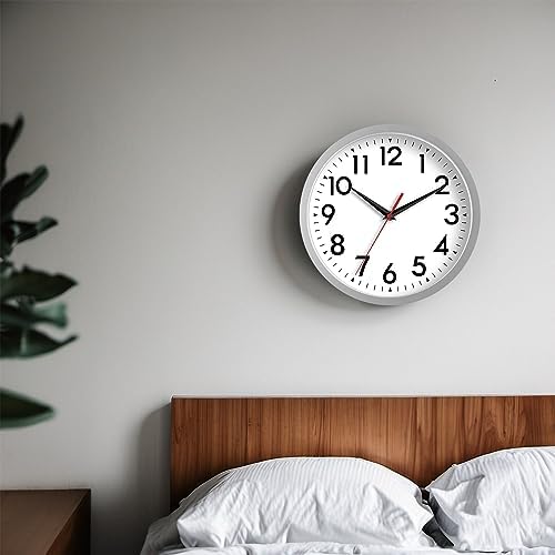 DAXSMY 8 Inch Wall Clock, Battery Operated Silent Non Ticking - Image 5