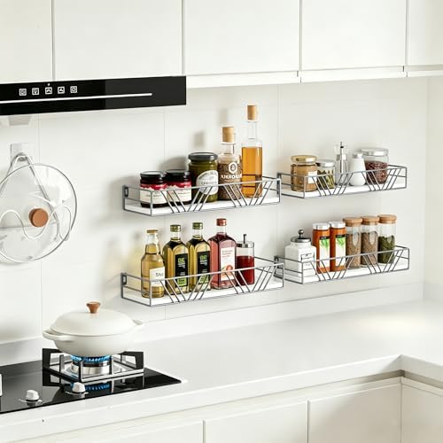 Amaoot Floating Shelves for Wall Set of 4, Wall Shelf Wood Floating Shelf - Image 5