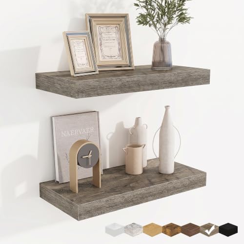 Floating Shelves for Wall, Wall Mounted Wood Shelves by Fuqing