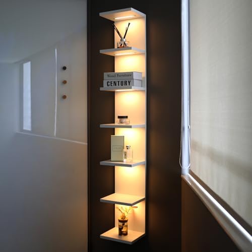 7 Tier LED Light Wall Shelves by AskTag