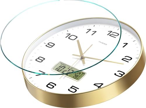 TIMESS 13-Inch Non-Ticking Analog Wall Clock - Image 3