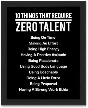 10 Things That Require Zero Talent Wall Art by AmericanLuxuryGifts