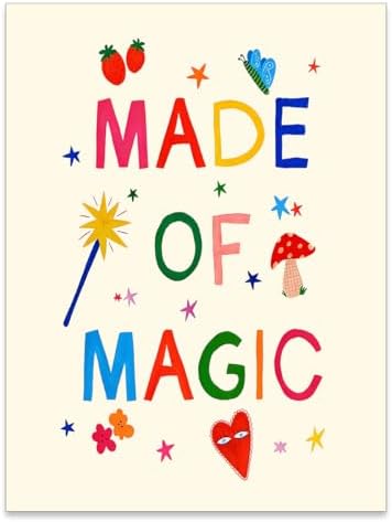 GO-SANTNN Whimsical Colorful Toddler Wall Art Trendy Cute Minimalist Kids by Unknown