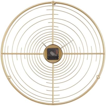 Deco 79 Metal Open Frame Swirl Wall Clock - Image 3