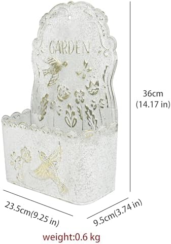 BIG FORTUNE Metal Wall Mount Planter Wall Vases - Image 2