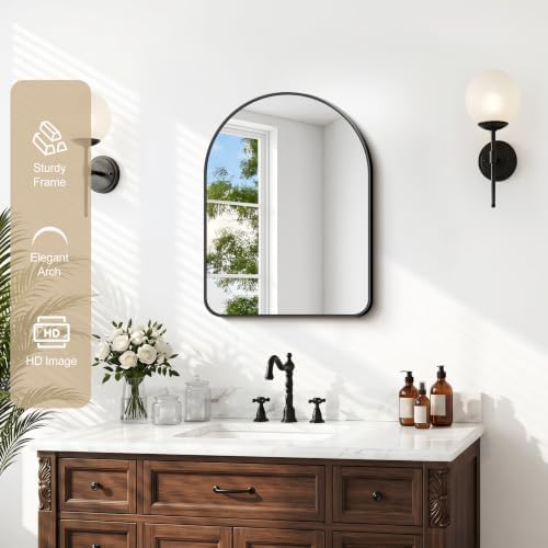 GLASHOM Arched Bathroom Vanity Mirror - Image 2